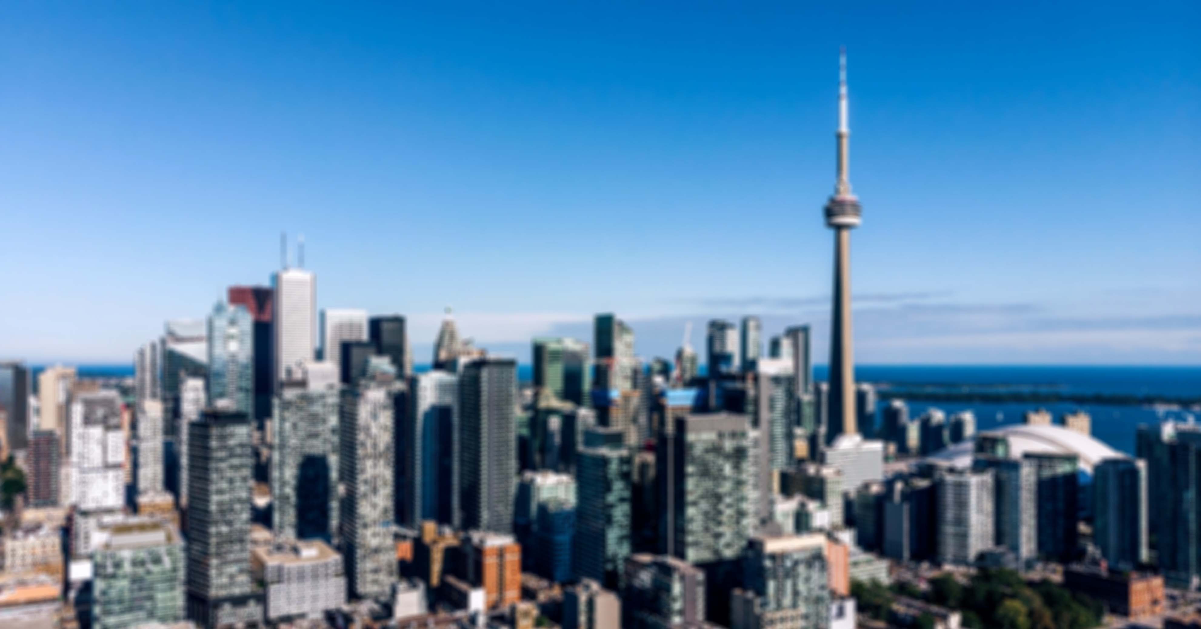 Toronto skyline with the CN Tower